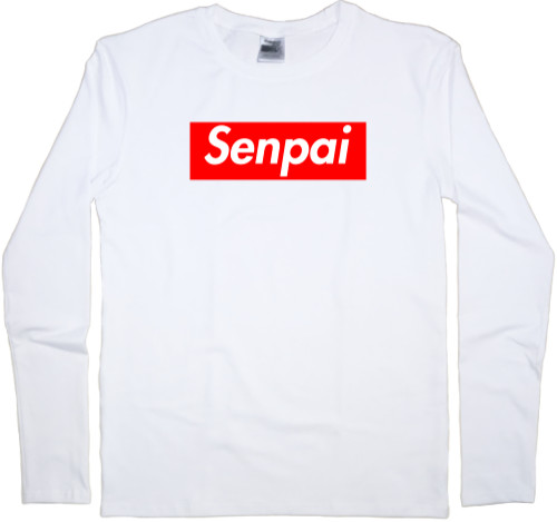 Senpai - Kids' Longsleeve Shirt - Плашка (Senpai) - Mfest