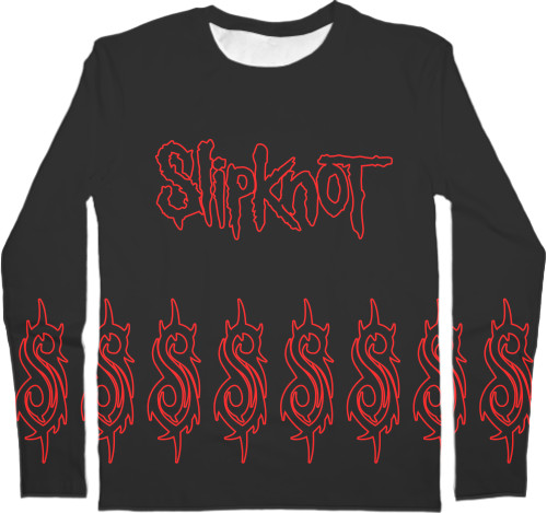 Slipknot - Men's Longsleeve Shirt 3D - Slipknot (11) - Mfest