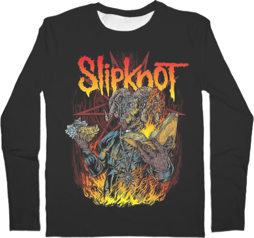 Slipknot - Men's Longsleeve Shirt 3D - Slipknot (12) - Mfest