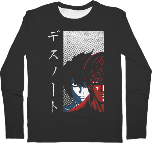 Death Note - Kids' Longsleeve Shirt 3D - Death Note (2) - Mfest