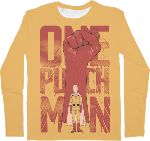 One Punch-Man - Kids' Longsleeve Shirt 3D - One Punch-Man (1) - Mfest