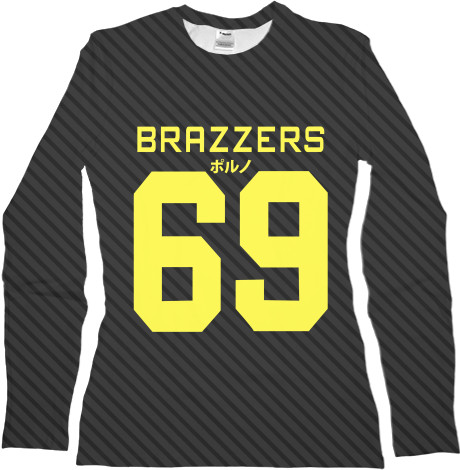 Brazzers / PornHub - Women's Longsleeve Shirt 3D - Brazzers 69 - Mfest