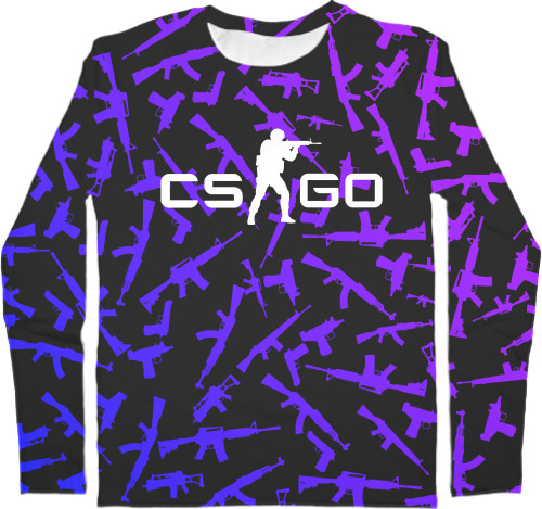 Counter-Strike: Global Offensive - Kids' Longsleeve Shirt 3D - CS GO (1) - Mfest