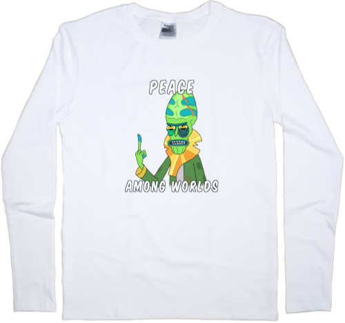 Рик и Морти - Kids' Longsleeve Shirt - Рик и Морти (мир во всех мирах) - Mfest