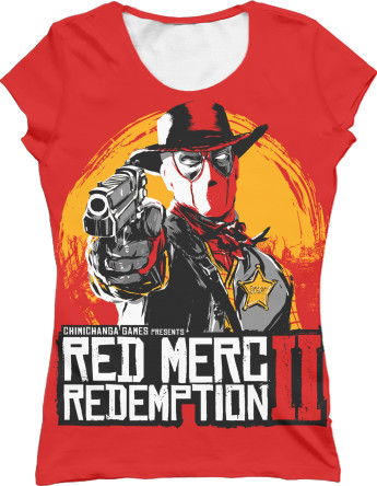 Red Dead Redemption - Women's T-Shirt 3D - Red Dead Redemption 2 (DeadPool) - Mfest