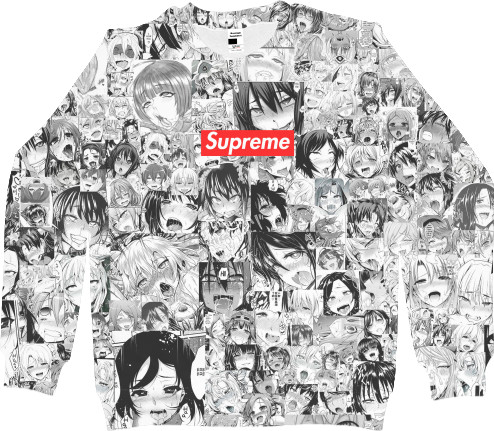 Supreme - Свитшот 3D Женский - Supreme (Ahegao) - Mfest