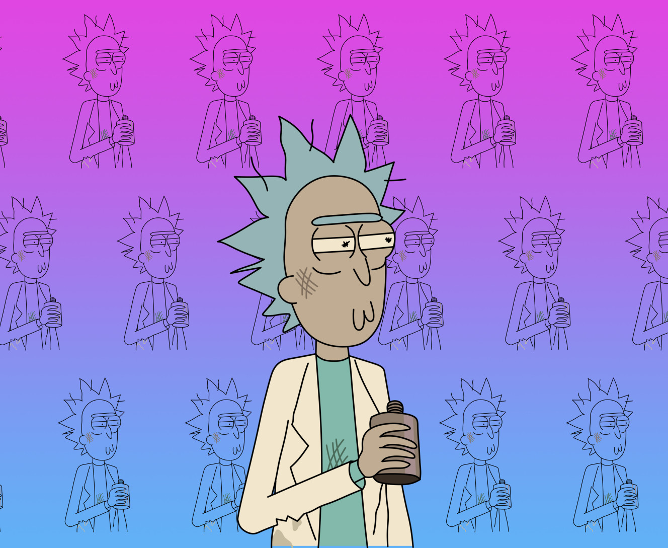 Rick and Morty (Retro Style)