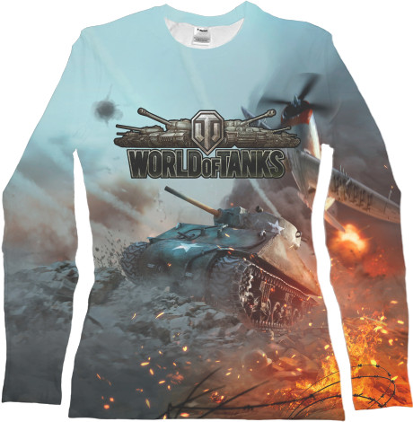 World of Tanks - Футболка з Довгим Рукавом Жіноча 3D - World of Tanks [5] - Mfest