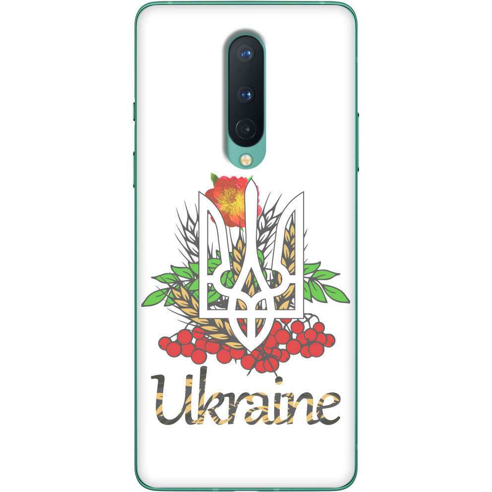Я УКРАИНЕЦ - Чехол OnePlus - Герб украины с калиной - Mfest