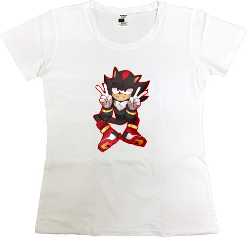 Sonic - Women's Premium T-Shirt - Shadow (5) - Mfest