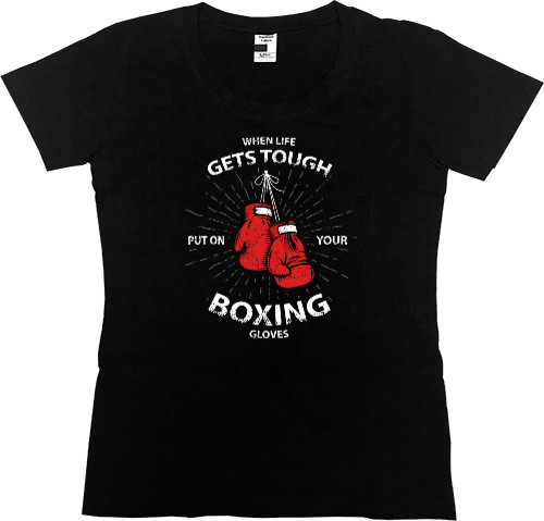 Бокс - Футболка Преміум Жіноча - Boxing PREMIUM - Mfest