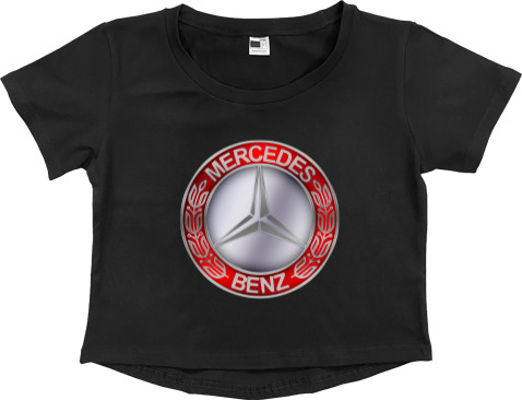 Mercedes-Benz - Кроп - топ Премиум Женский - Мерседес - Mfest