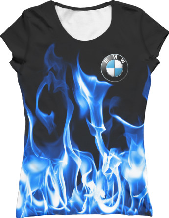 BMW - Футболка 3D Жіноча - BMW fire - Mfest