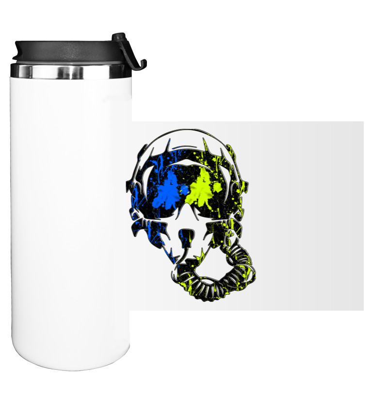 Я УКРАИНЕЦ - Water Bottle on Tumbler - Привид Киева - Mfest