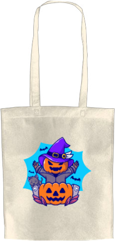 Halloween - Tote Bag - Гарбуз з кішкою - Mfest