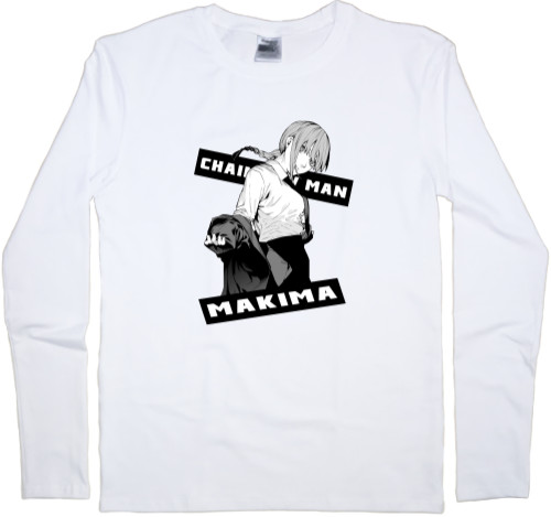 Человек бензопила / Chainsaw Man - Men's Longsleeve Shirt - Makima Chainsaw Man 2 - Mfest
