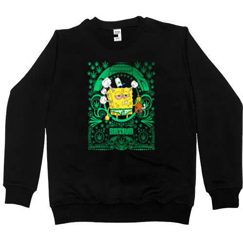 Губка Боб - Men’s Premium Sweatshirt - Cannabis Губка Боб - Mfest