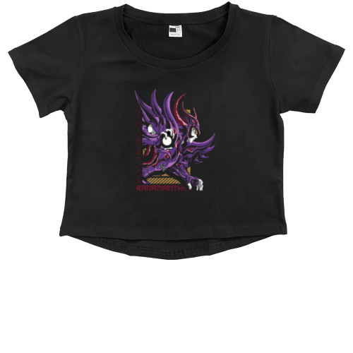 Рыцари Зодиака Святой Сэйя / Knights of the Zodiac Saint Seiya - Kids' Premium Cropped T-Shirt - Radamanthys - Mfest