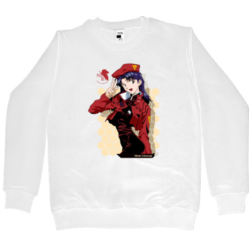 Evangelion / Евангелион - Women's Premium Sweatshirt - Місато Кацурагі - Mfest
