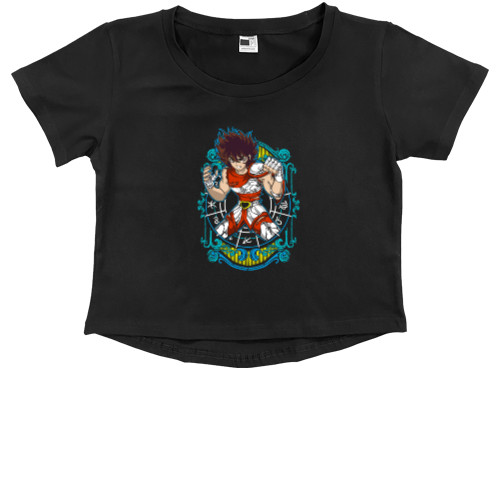 Рыцари Зодиака Святой Сэйя / Knights of the Zodiac Saint Seiya - Kids' Premium Cropped T-Shirt - Saint Seiya - Mfest