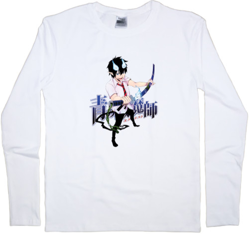 Blue Exorcist / Синий экзорцист - Men's Longsleeve Shirt - Рин Окумура - Mfest