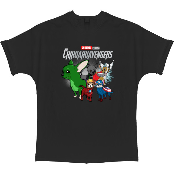 Чихуахуа - T-shirt Oversize - Сhihuahua avengers - Mfest