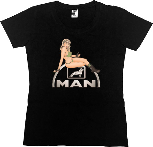 Прочие Лого - Women's Premium T-Shirt - MAN logo 2 - Mfest