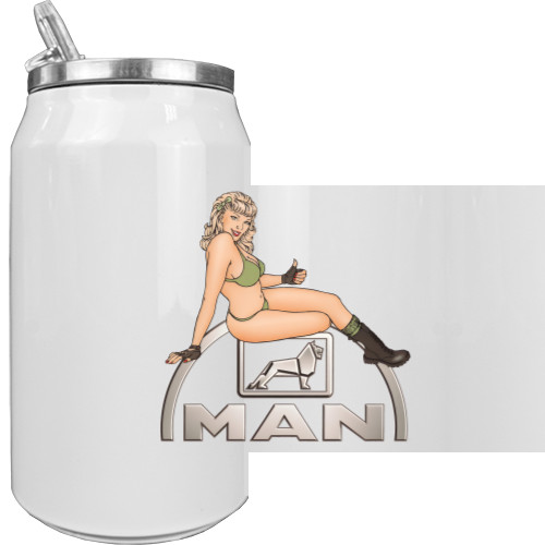 Прочие Лого - Aluminum Can - MAN logo 2 - Mfest