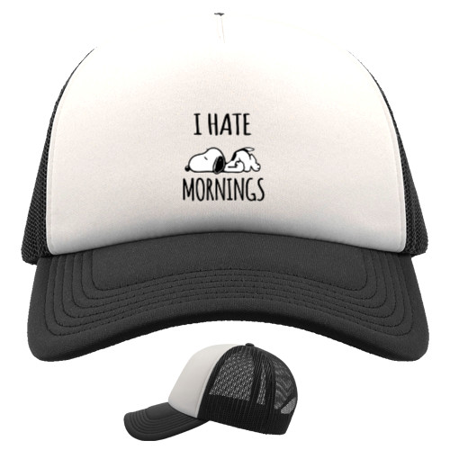 Snoopy / Снуппи - Kids' Trucker Cap - Hate Morning - Mfest