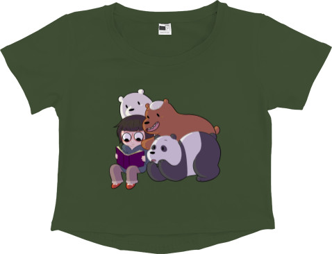 Вся правда о медведях / Мы обычные медведи - Women's Cropped Premium T-Shirt - Ми звичайні ведмеді - Mfest