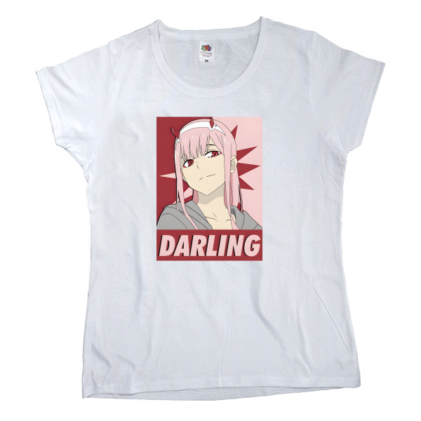 Darling in the Franxx - Футболка Класика Жіноча Fruit of the loom - Darling Zero Two 9 - Mfest