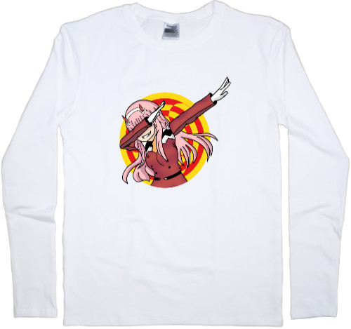 Darling in the Franxx - Men's Longsleeve Shirt - Darling Zero Two Deb - Mfest