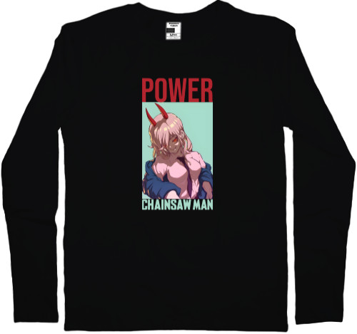 Человек бензопила / Chainsaw Man - Men's Longsleeve Shirt - Power 5 - Mfest
