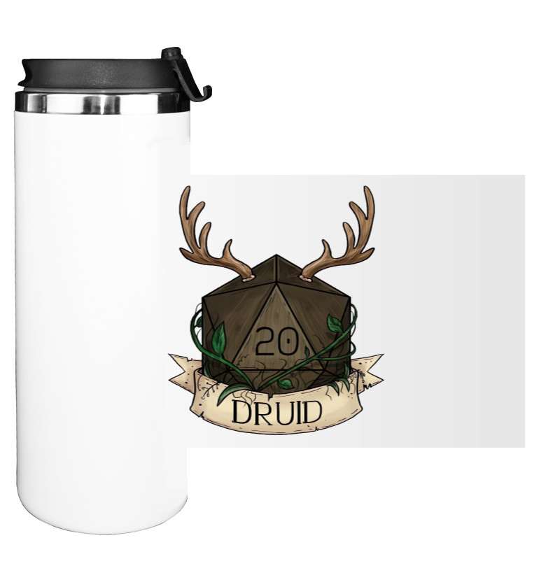 Dungeons and Dragons - Water Bottle on Tumbler - Druid DnD - Mfest