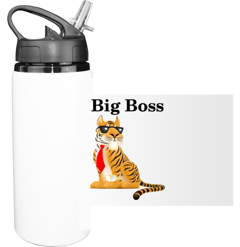 Начальник / Шеф - Sport Water Bottle - Big boss - Mfest