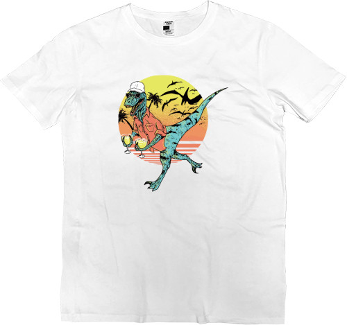 Прикольные картинки - Men’s Premium T-Shirt - Dinosaur - Mfest