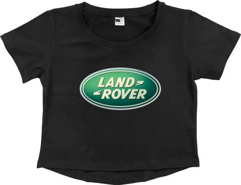 Land rover - Women's Cropped Premium T-Shirt - Land Rover 2 - Mfest