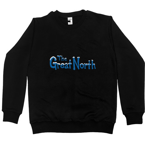 Велика Північ / The Great North - Світшот Преміум Чоловічий - The Great North лого - Mfest