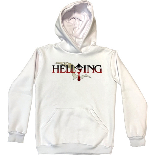 Хеллсинг / Hellsing - Kids' Premium Hoodie - Хеллсинг лого - Mfest