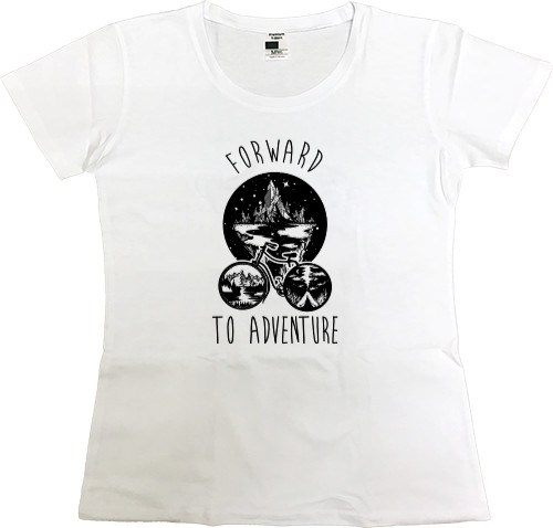 Путешествия - Women's Premium T-Shirt - Forward to adventure - Mfest