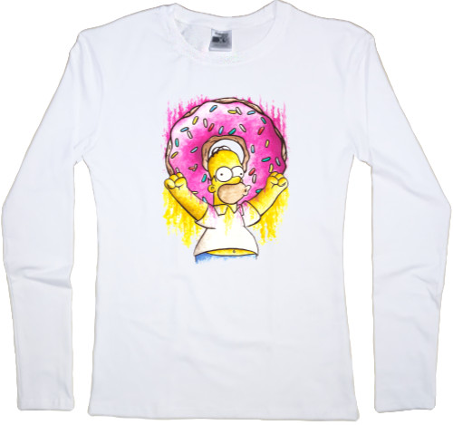 Simpson - Women's Longsleeve Shirt - Simpson art - Mfest