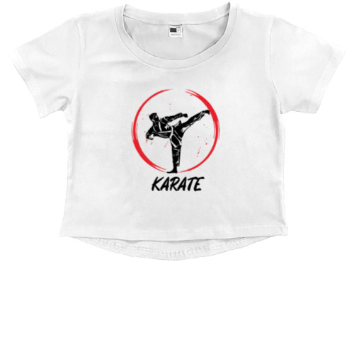 Карате - Kids' Premium Cropped T-Shirt - Карате 2 - Mfest
