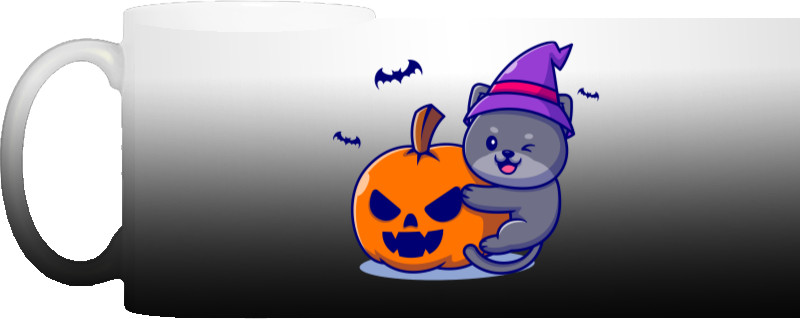Halloween - Magic Mug - Кіт з гарбузом - Mfest