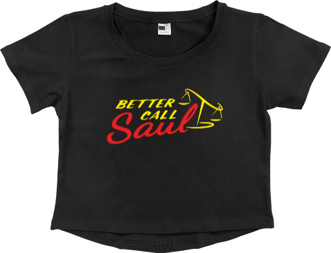 Лучше звоните Солу / Better Call Saul - Women's Cropped Premium T-Shirt - Лучше звоните Солу - Mfest