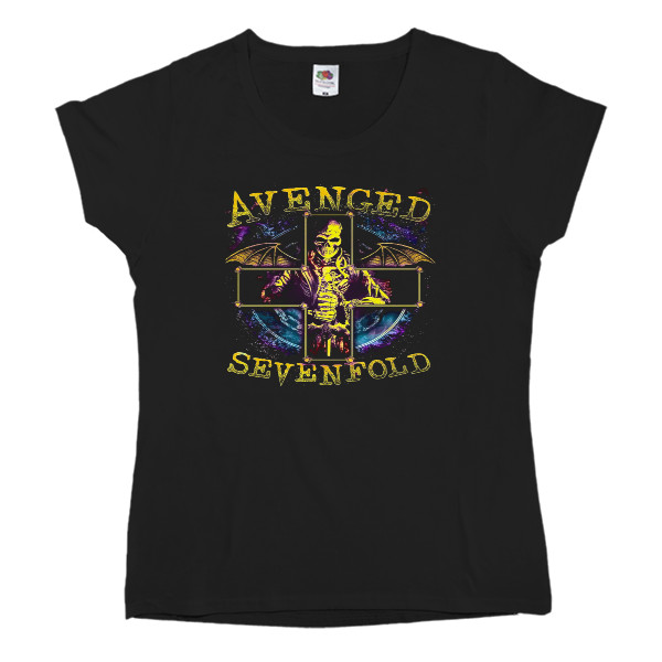 Avenged Sevenfold - Футболка Классика Женская Fruit of the loom - AVENGED SEVENFOLD 9 - Mfest