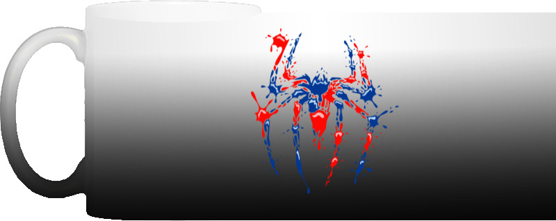 Spider Man - Чашка Хамелеон - Spider Man краплі фарби - Mfest