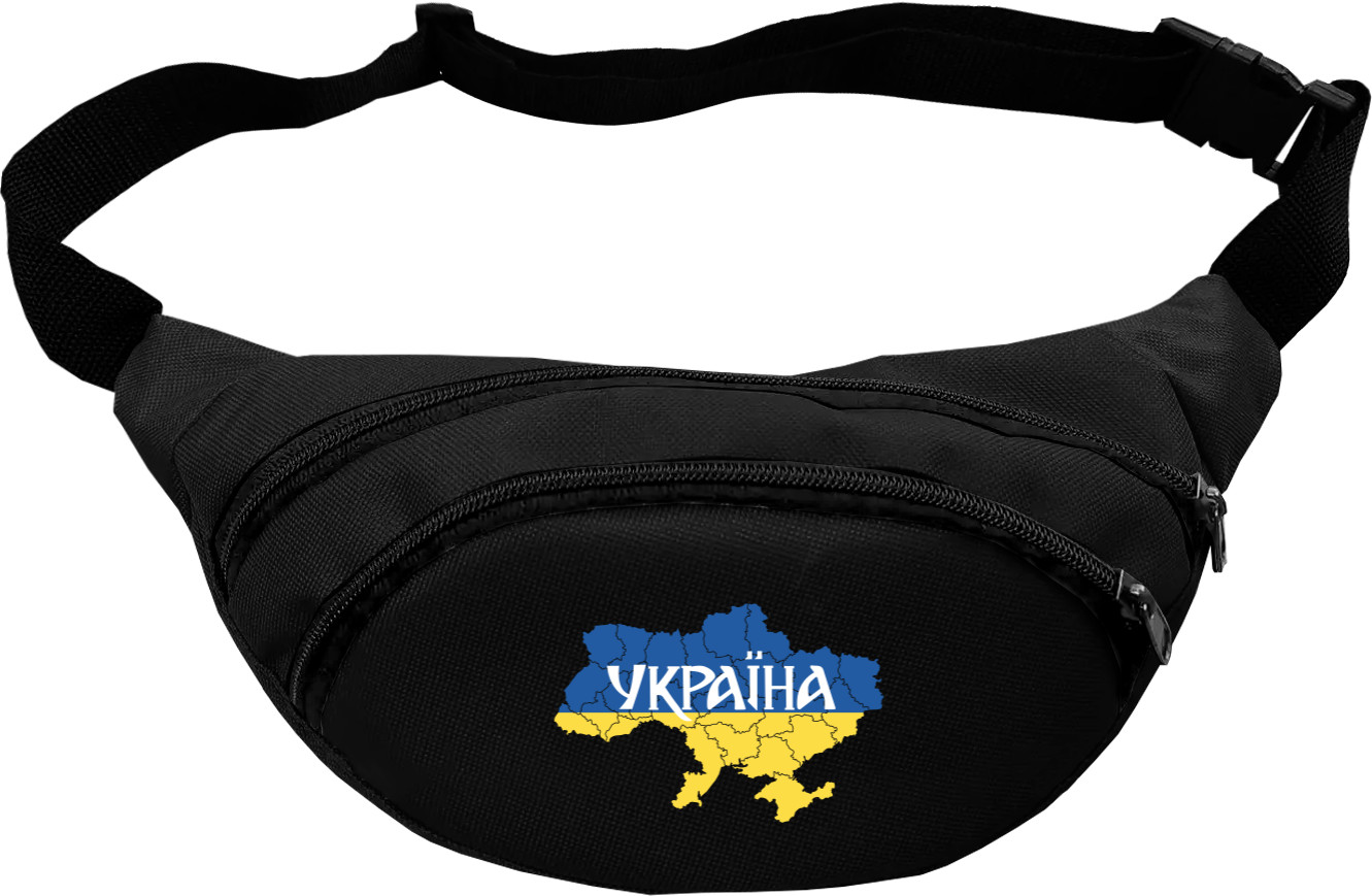 Карта України, напис