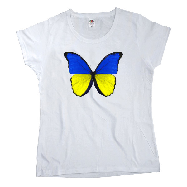 Бабочка цвета Украины