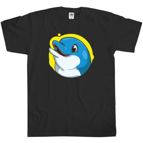 Морские животные - Kids' T-Shirt Fruit of the loom - Дельфин милашка - Mfest