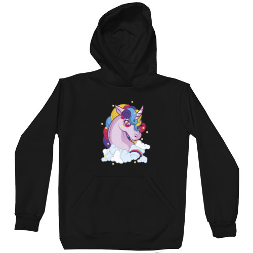 Единорожки - Unisex Hoodie - Единорог радуга - Mfest